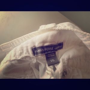 James Perse white cargo pants